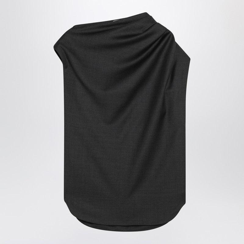 Loulou Studio Women's Asymmetric Wool Top