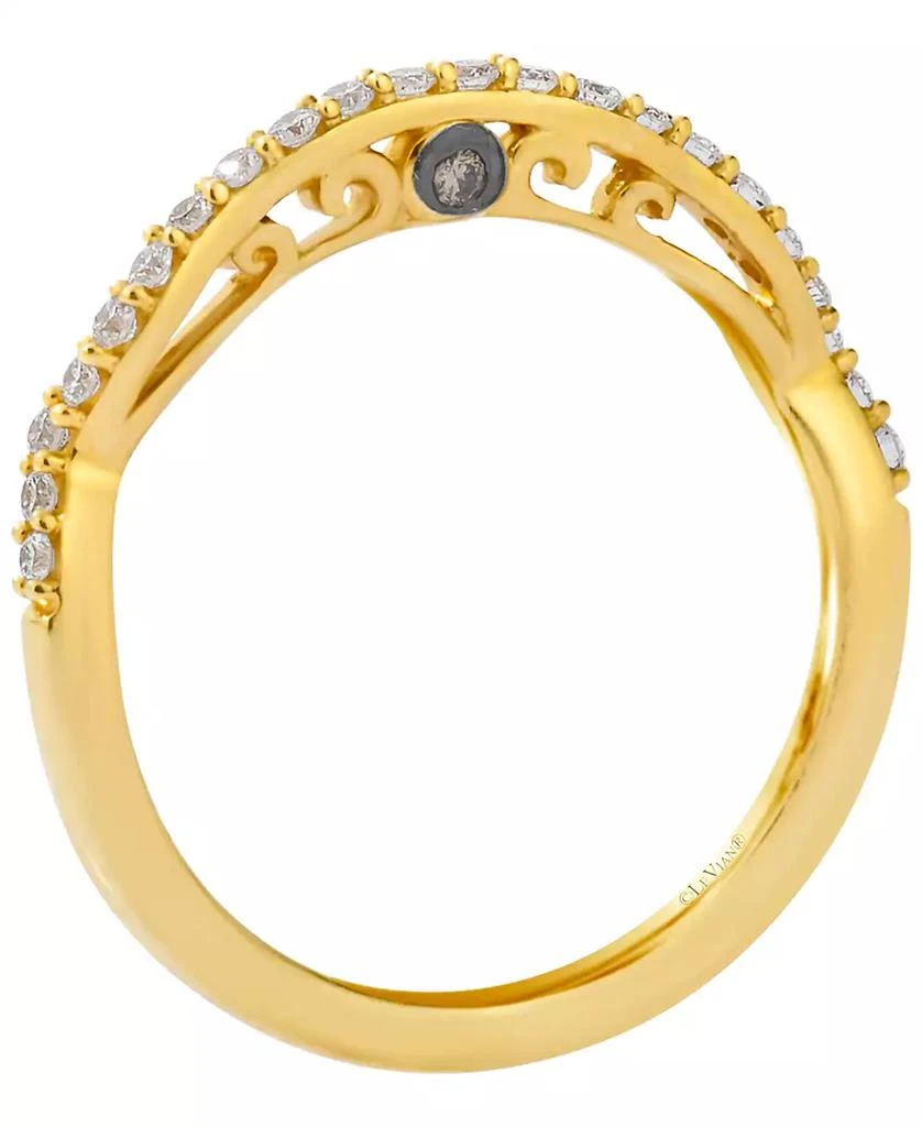 Le Vian Chocolate Diamond (0.01 ct. t.w.) 
Vanilla Diamond (0.20 ct. t.w.) Ring in 14k Honey Gold 3