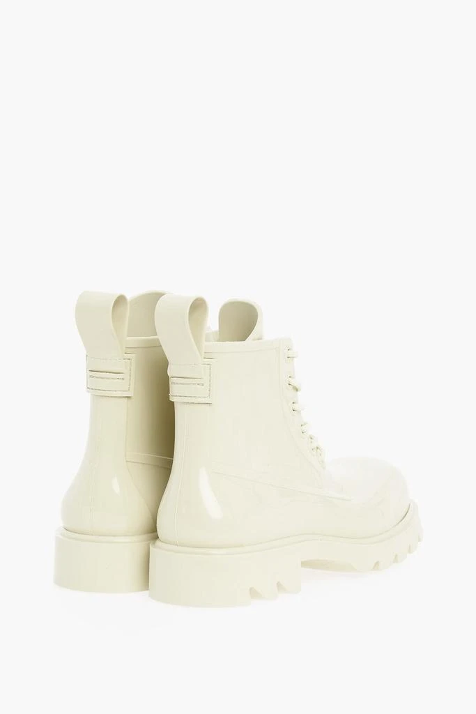 Bottega Veneta Bottega Veneta Shiny Rubber Ankle Boots with Round Toe 2
