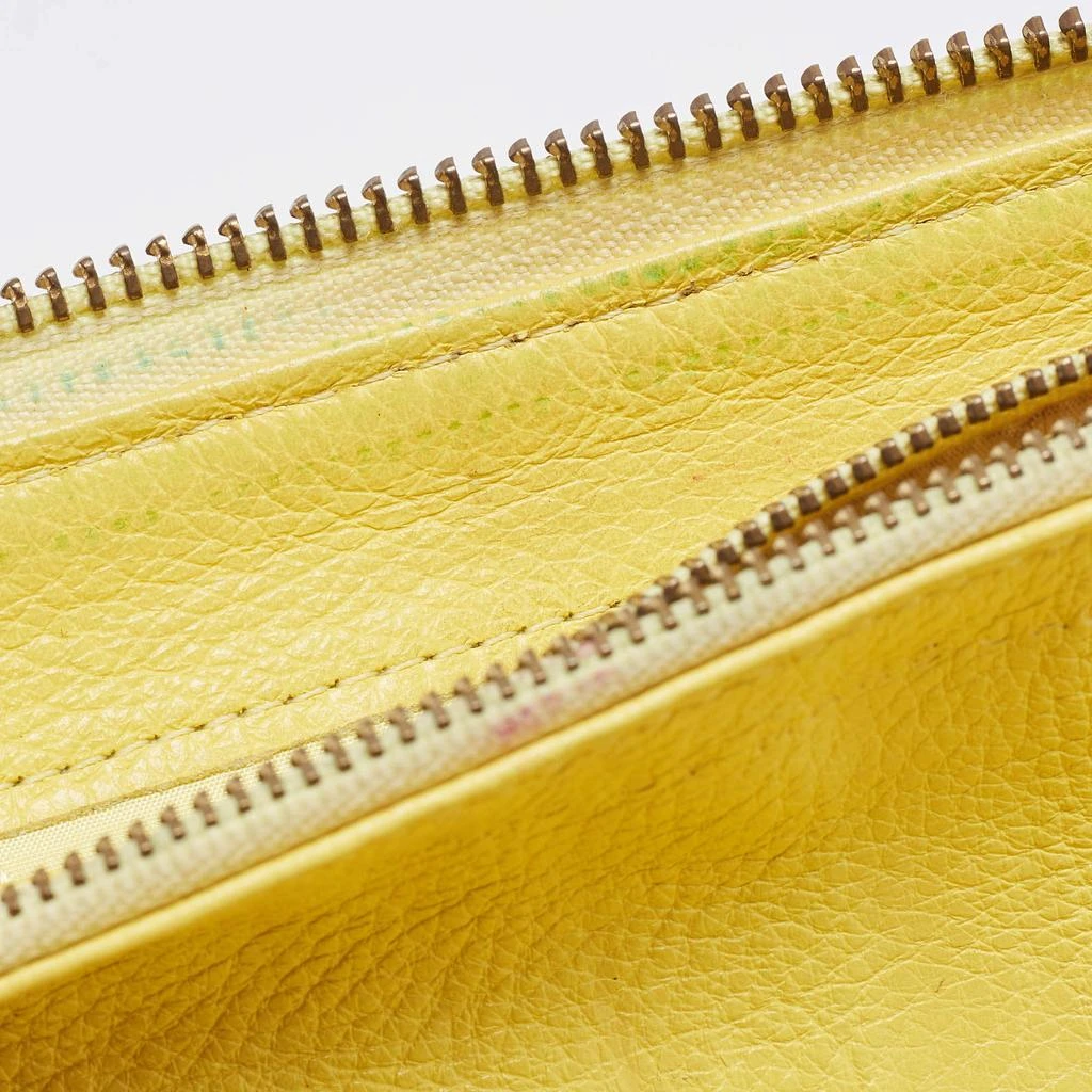 Marc Jacobs Marc by Marc Jacobs Yellow Leather Classic Q Zip Around Wallet 8