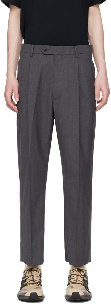 Goldwin Gray One Tuck Trousers