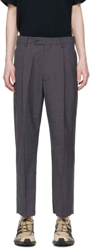 Goldwin Gray One Tuck Trousers 1