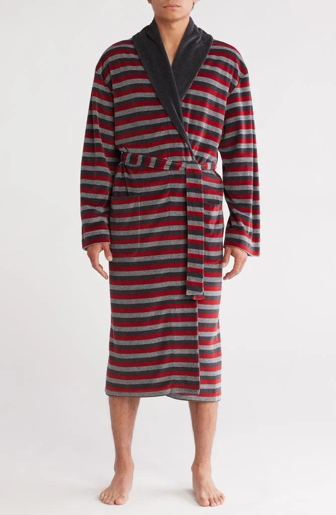 Majestic International Stripe Shawl Robe