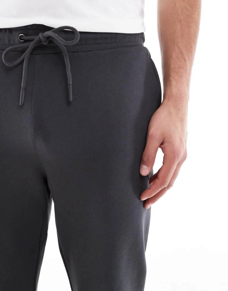 Lyle & Scott Lyle & Scott superfine slim sweatpants in gunmetal grey 3
