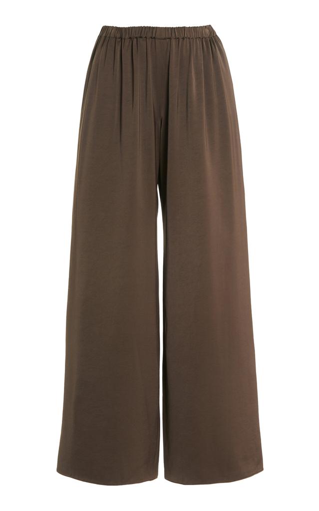 Jenni Kayne Jenni Kayne - Demi Relaxed Wide-Leg Pants - Dark Green - L - Moda Operandi