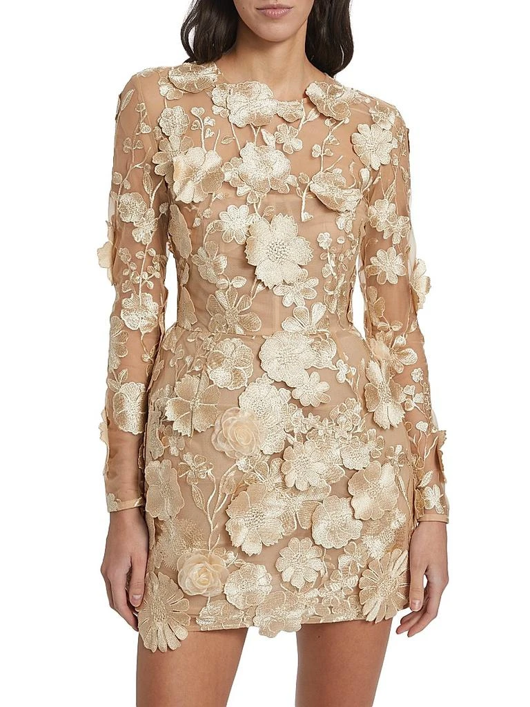 BRONX AND BANCO Bouquet Maraya Floral Minidress 3