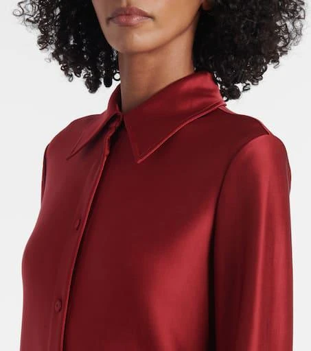 Jil Sander Satin shirt dress 4