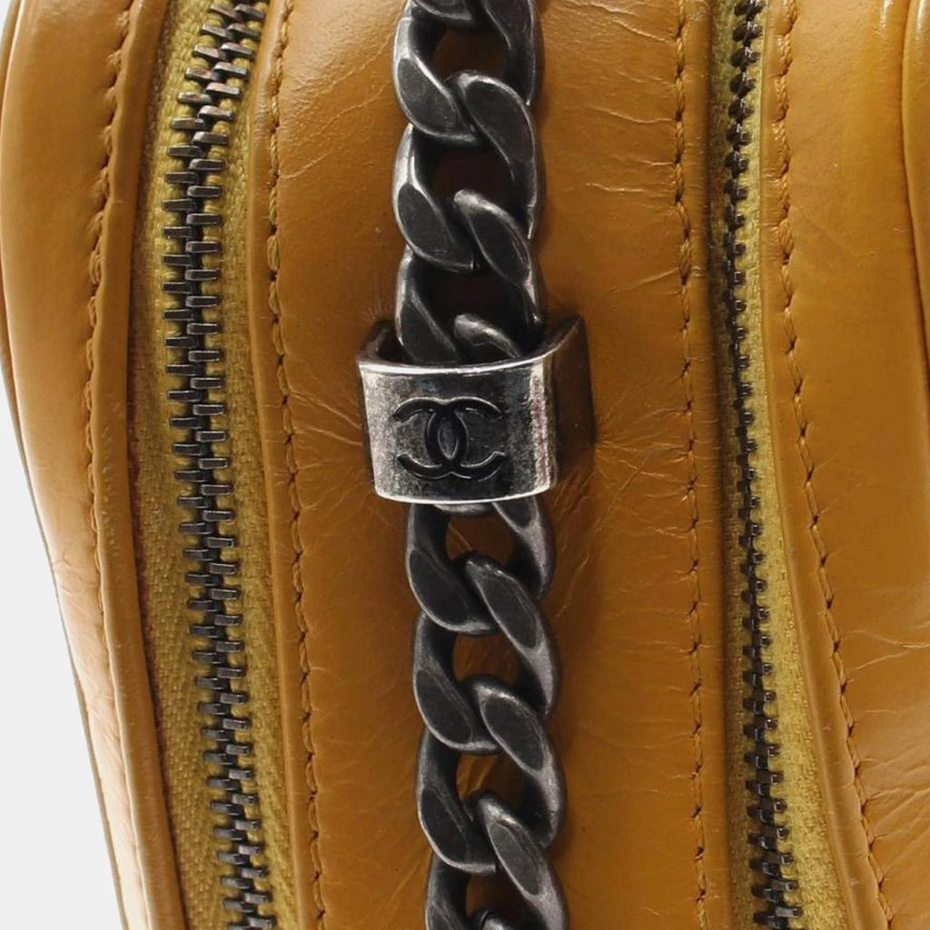 Chanel Chanel Yellow Small Quilted Glazed Calfskin Coco Boy Camera Bag 11