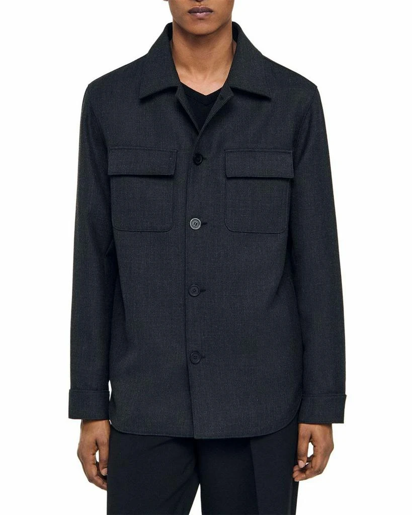 Sandro Heathered Overshirt 1