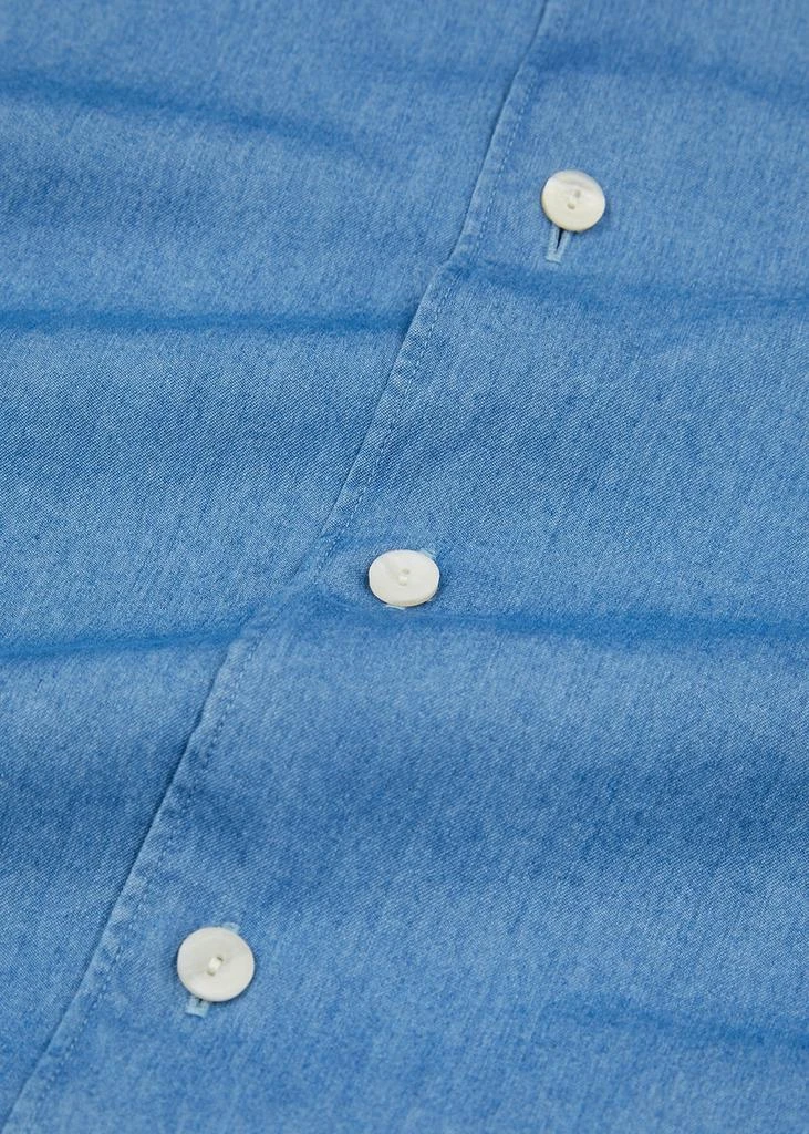 Eton Blue chambray shirt 5