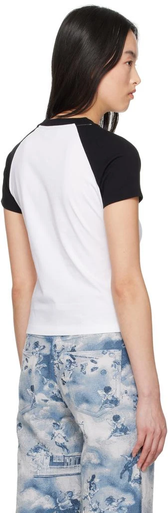 Off-White White & Black Horse Billboard Raglan T-shirt 3