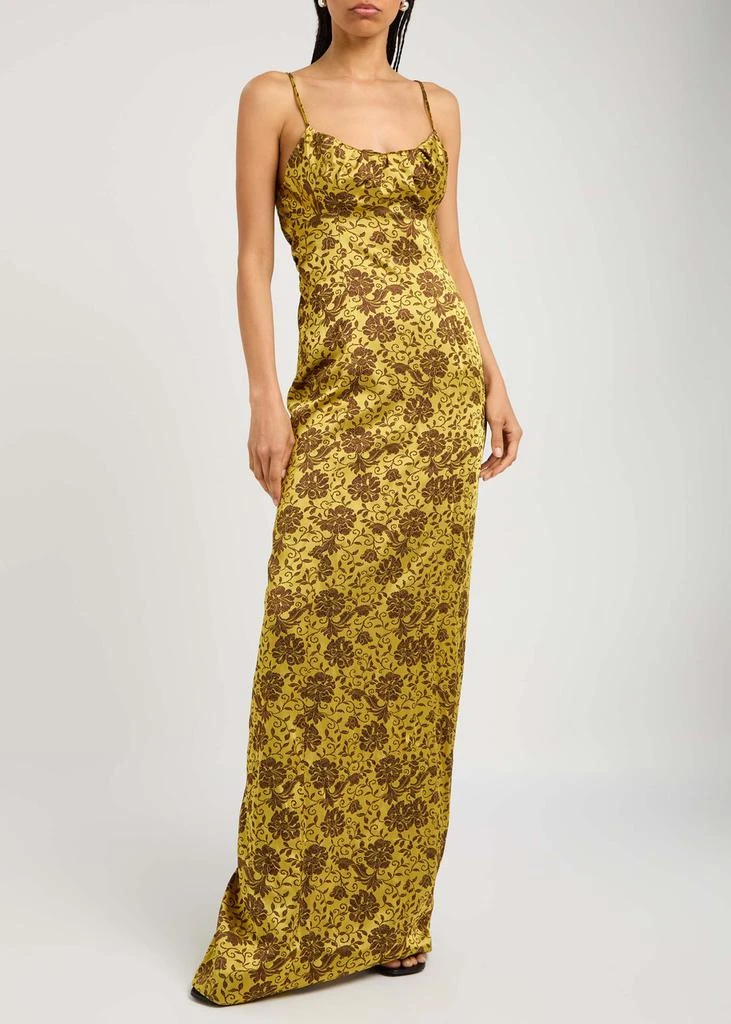 Dries Van Noten Dirios floral-jacquard satin maxi dress 4