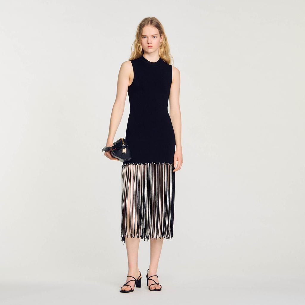 Sandro Fringed Dress