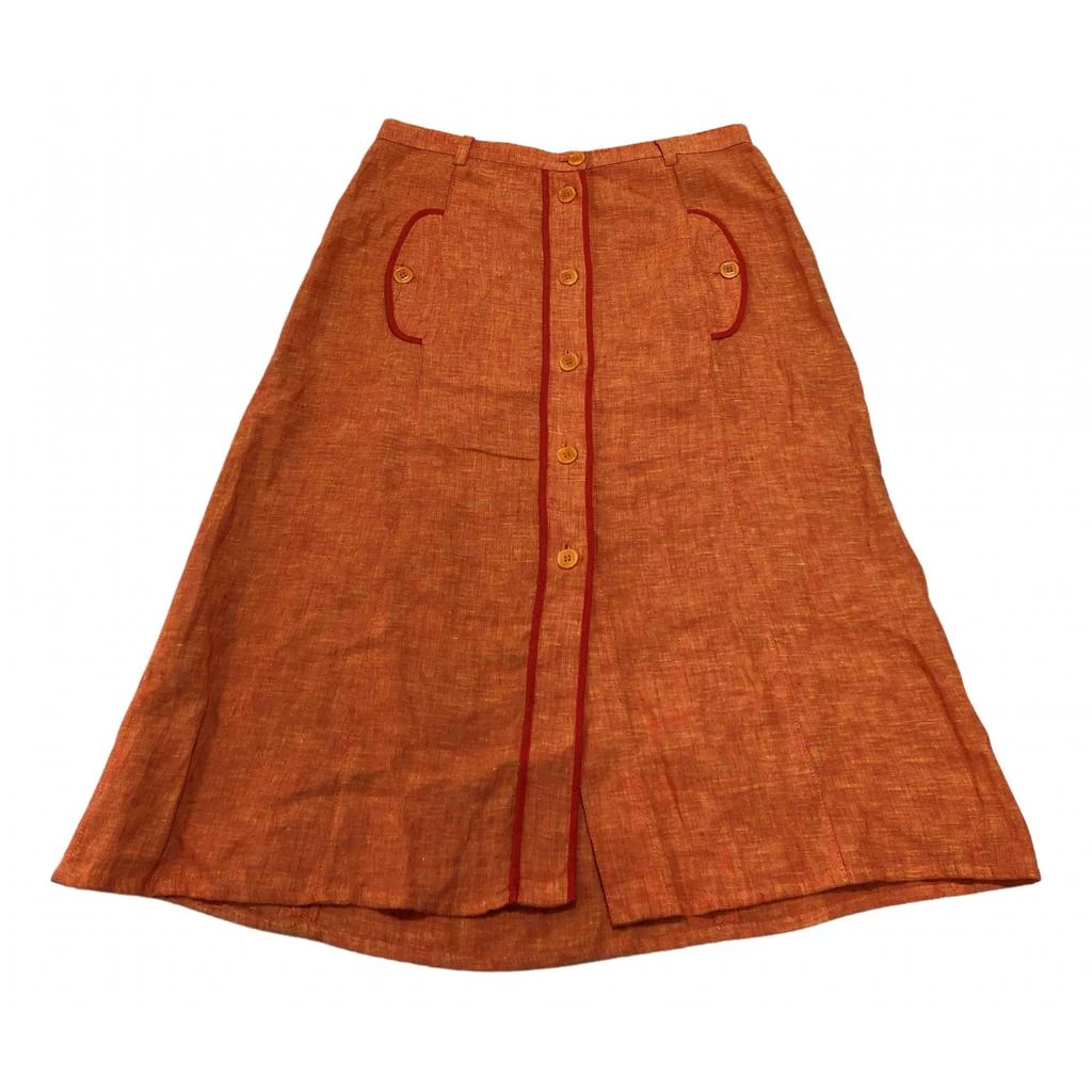 Weekend Max Mara Max Mara Weekend Linen mid-length skirt 1