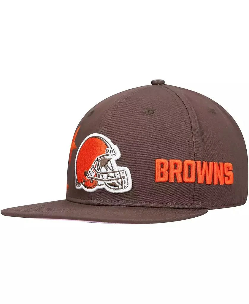 Pro Standard Men's Cleveland Browns Brown Stars Snapback Hat 1