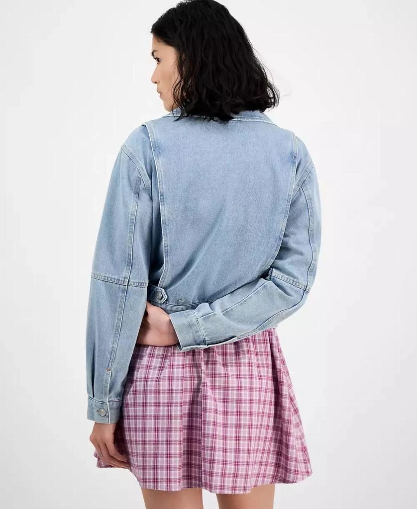 Ultra Flirt Juniors' Zip-Up Denim Jacket 4