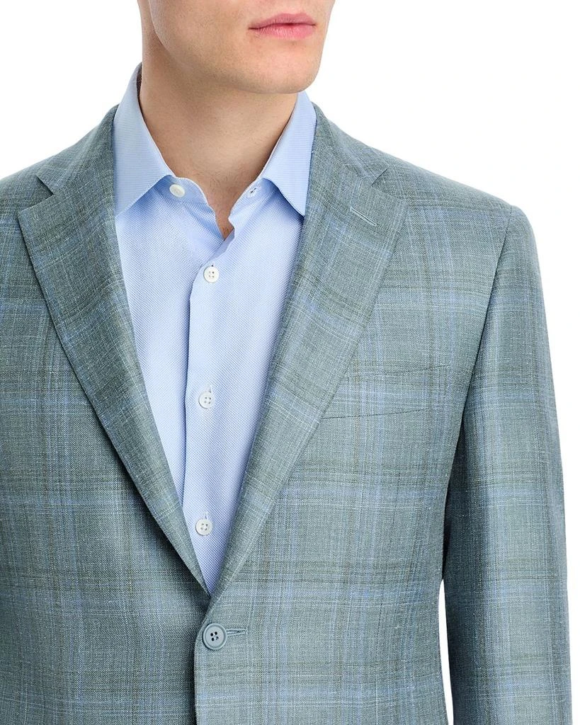 Canali Siena Wool, Silk & Linen Plaid Classic Fit Sport Coat 6