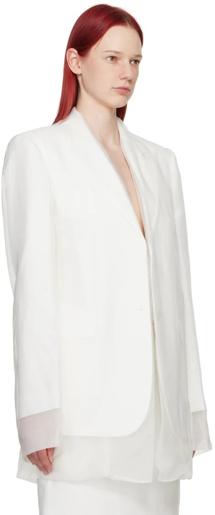 Max Mara White Acacia Blazer 2