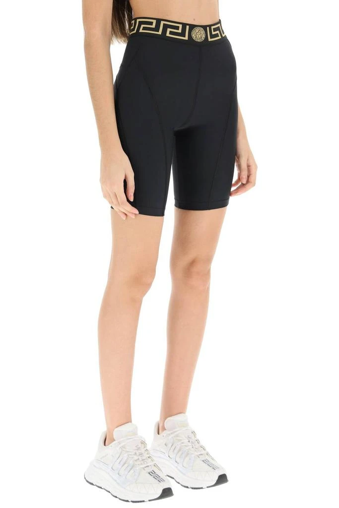 Versace Versace Greca Motif Elastic Waistband Biker Shorts 2