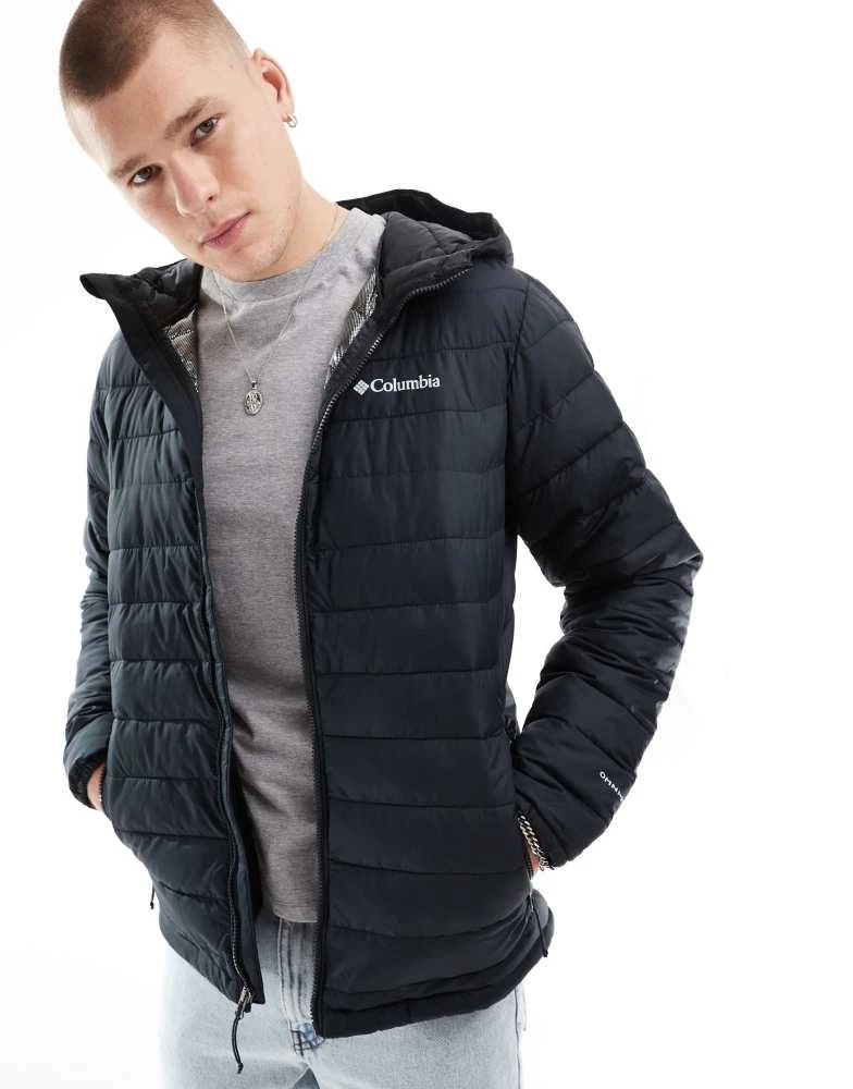Columbia Columbia Powder Lite II hooded jacket in black 1