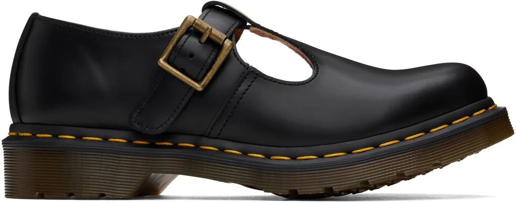 Dr. Martens Black Polley Smooth Leather Mary Jane Loafers