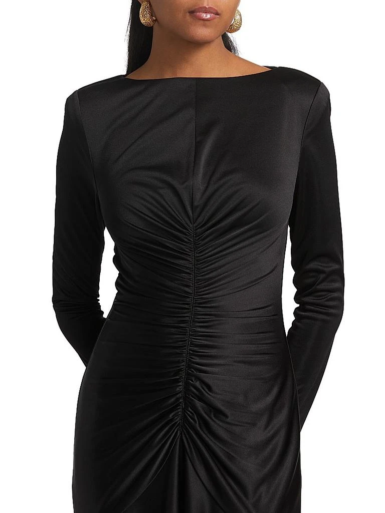 ET OCHS Thea Satin Ruched Gown 6