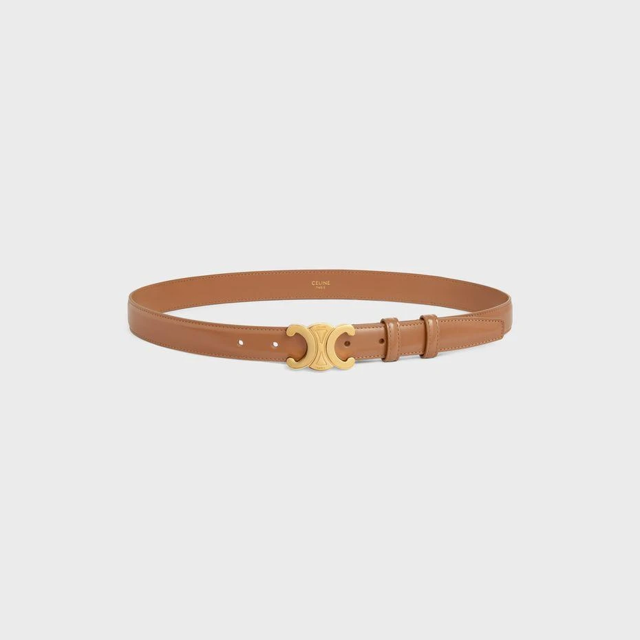 CELINE TRIOMPHE MEDIUM TAURILLON LEATHER BELT 3