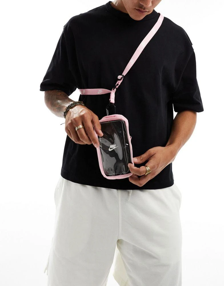 NIKE Nike Club phone pouch crossbody bag in soft pink 4