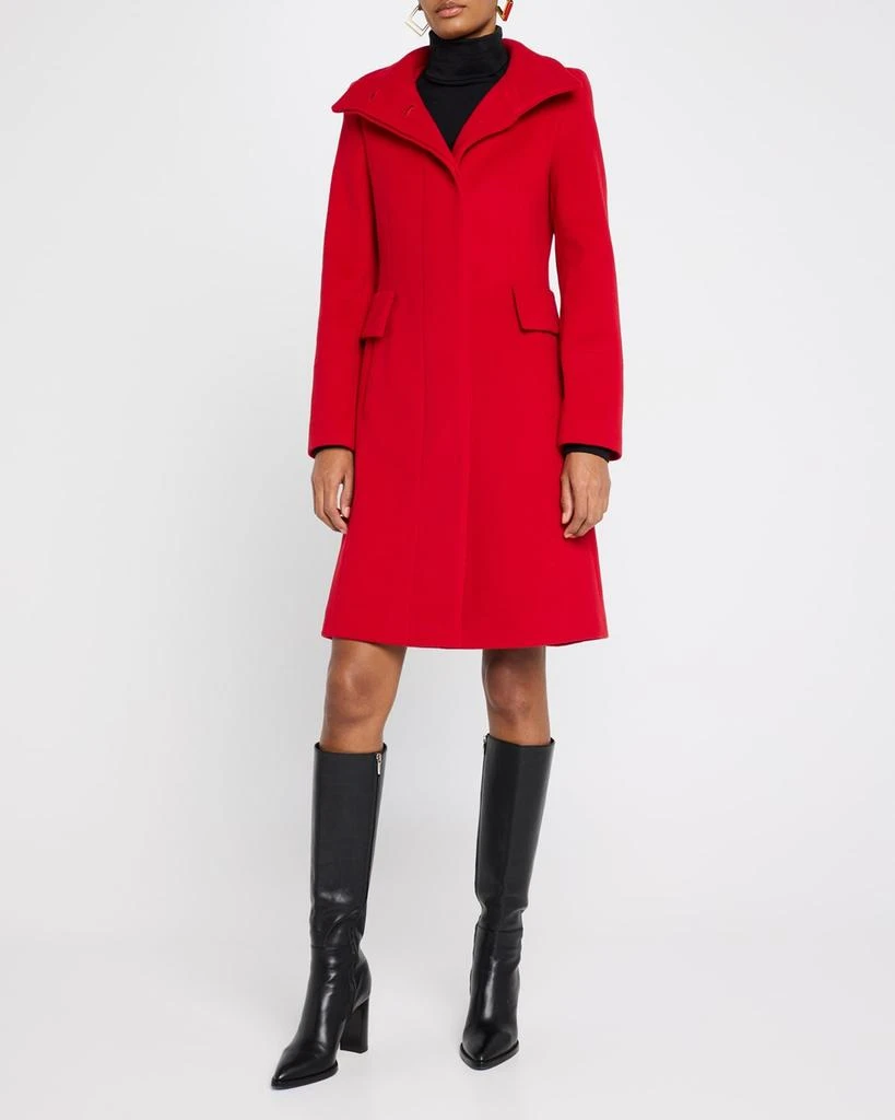 Akris Duffle Knee-Length Wool Coat 5