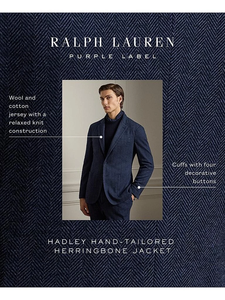 Ralph Lauren Hadley Hand-Tailored Herringbone Jacket 10