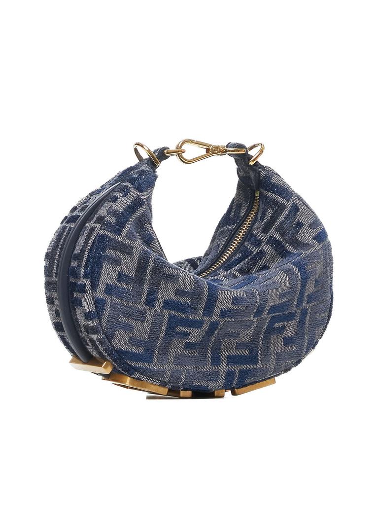 Fendi Fendi Fendigraphy Monogrammed Mini Shoulder Bag