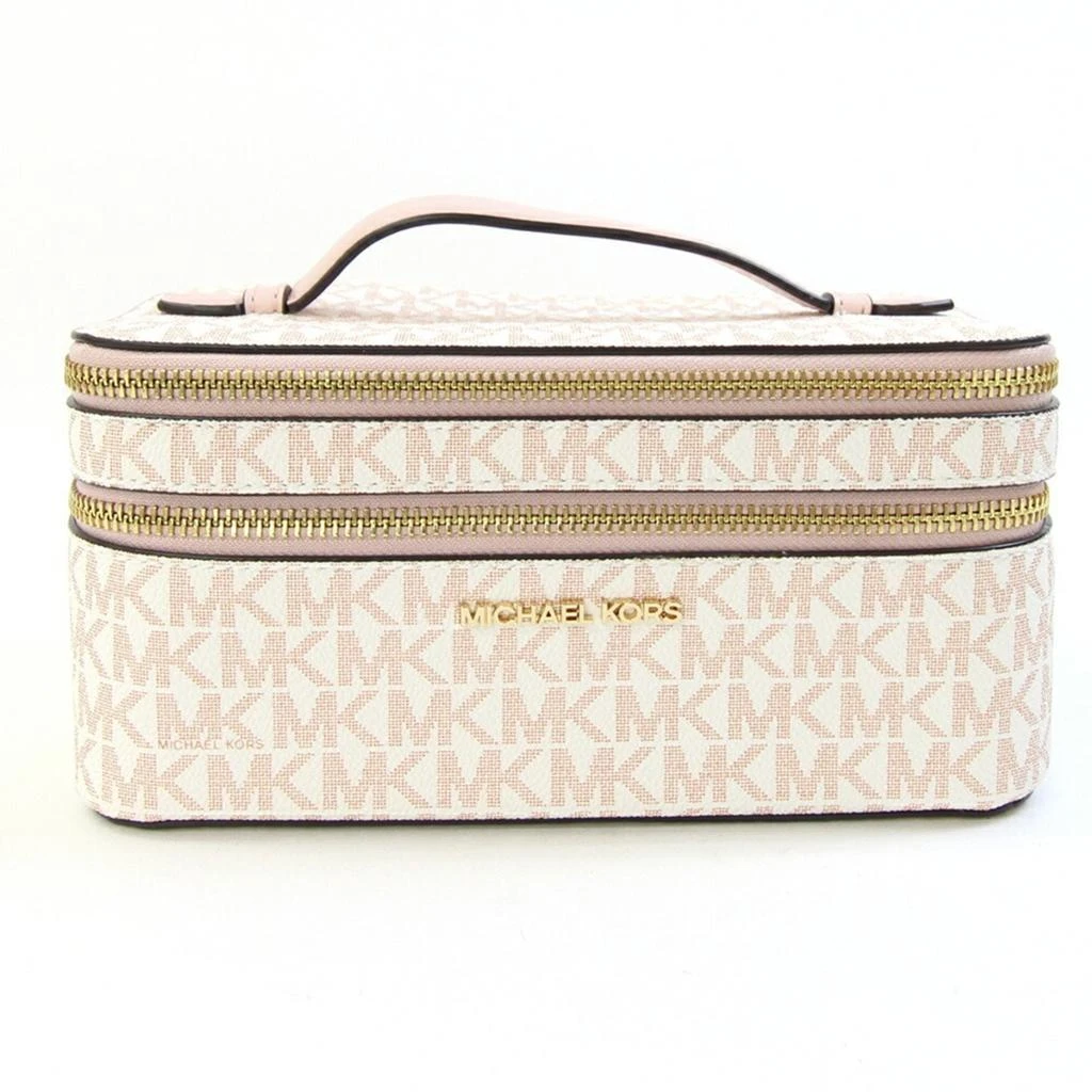 Michael Kors pink Pvc Leather Pouch Vanity Bag (Pre-Owned) 1