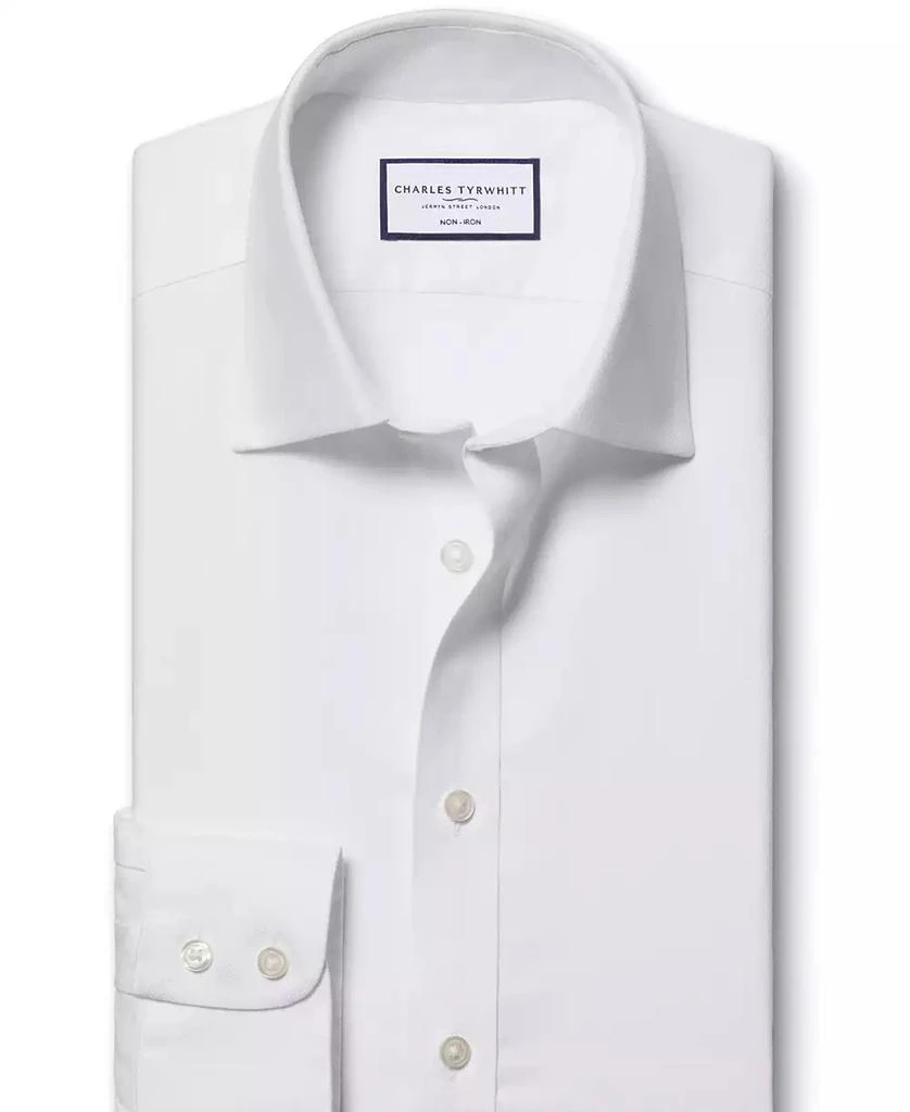 Charles Tyrwhitt Men's Slim-Fit Non-Iron Royal Oxford Dress Shirt 4