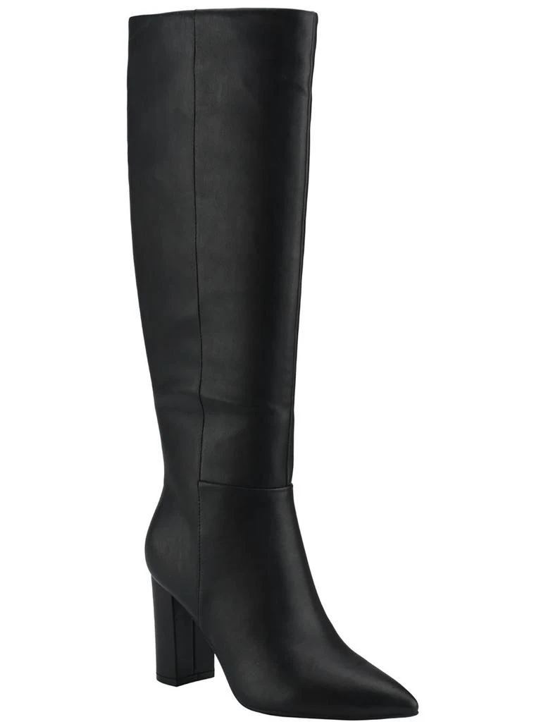 Marc Fisher Grapple Womens Faux Leather Tall Knee-High Boots 1