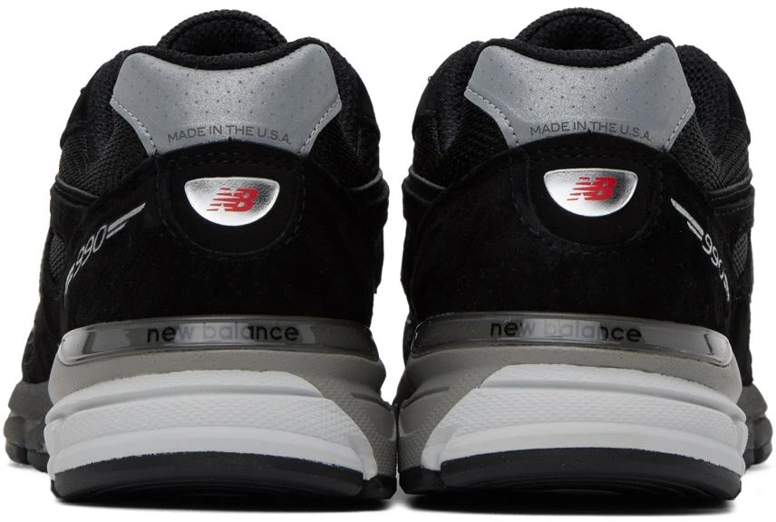 New Balance Black Made in USA 990v4 Sneakers 2