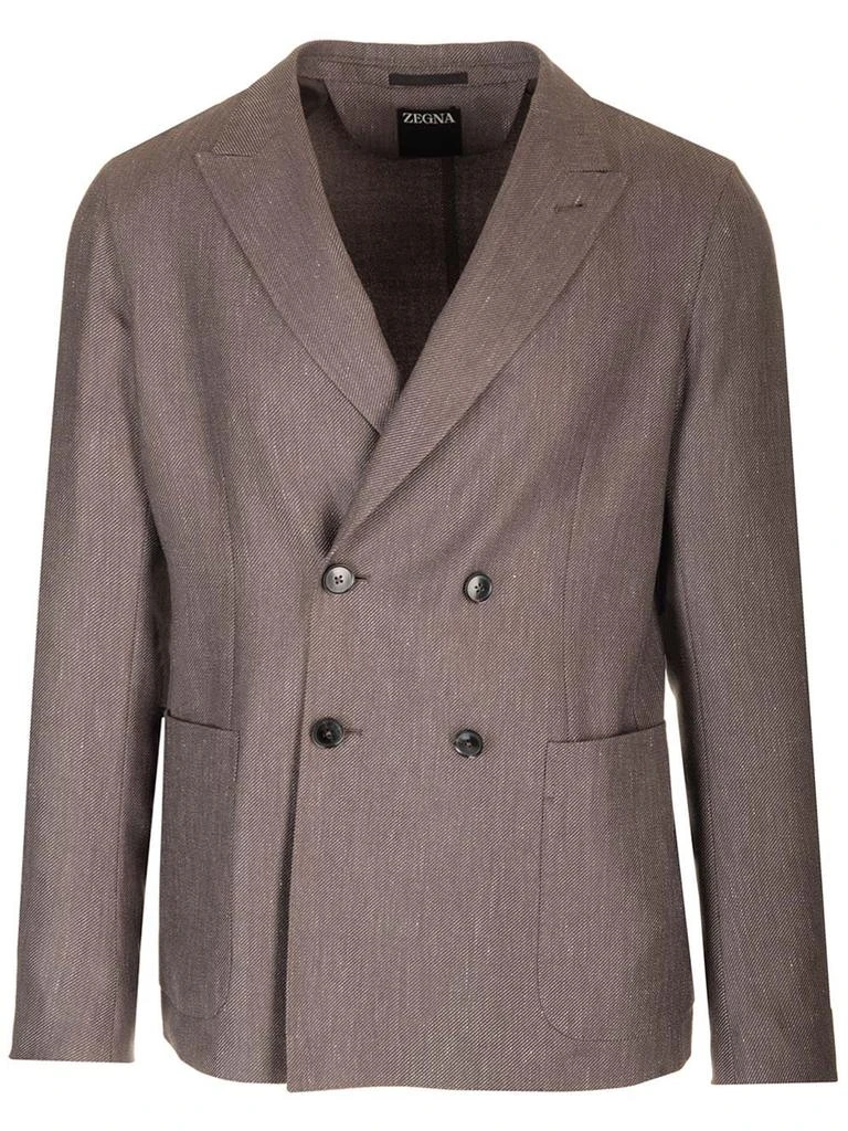 Ermenegildo Zegna Zegna Double-Breasted Tailored Blazer 1