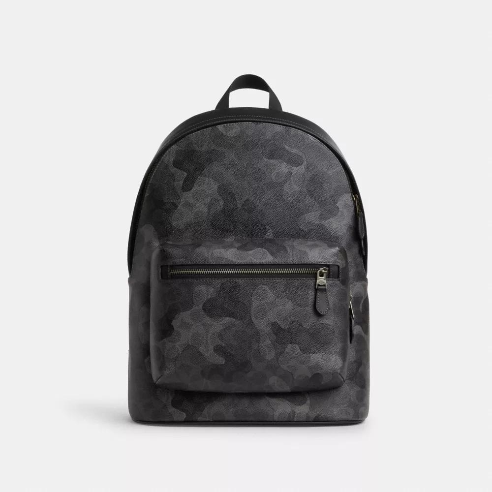 Coach West Backpack In Signature Camo Print