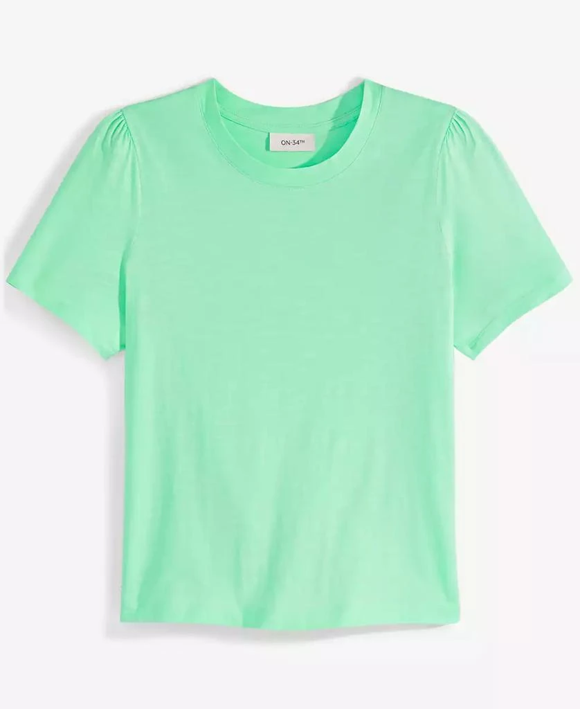 On 34th Women's Gathered-Sleeve Crewneck T-Shirt, Created for Macy's 5