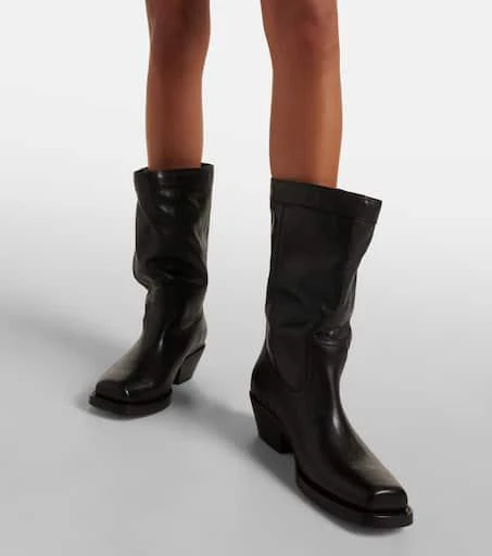 Isabel Marant Ademe leather cowboy boots 7