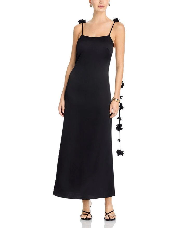 AQUA Charmeuse Halter Neck Long Dress - Exclusive - Dresses & Skirts - Free  Shipping - BeyondStyle