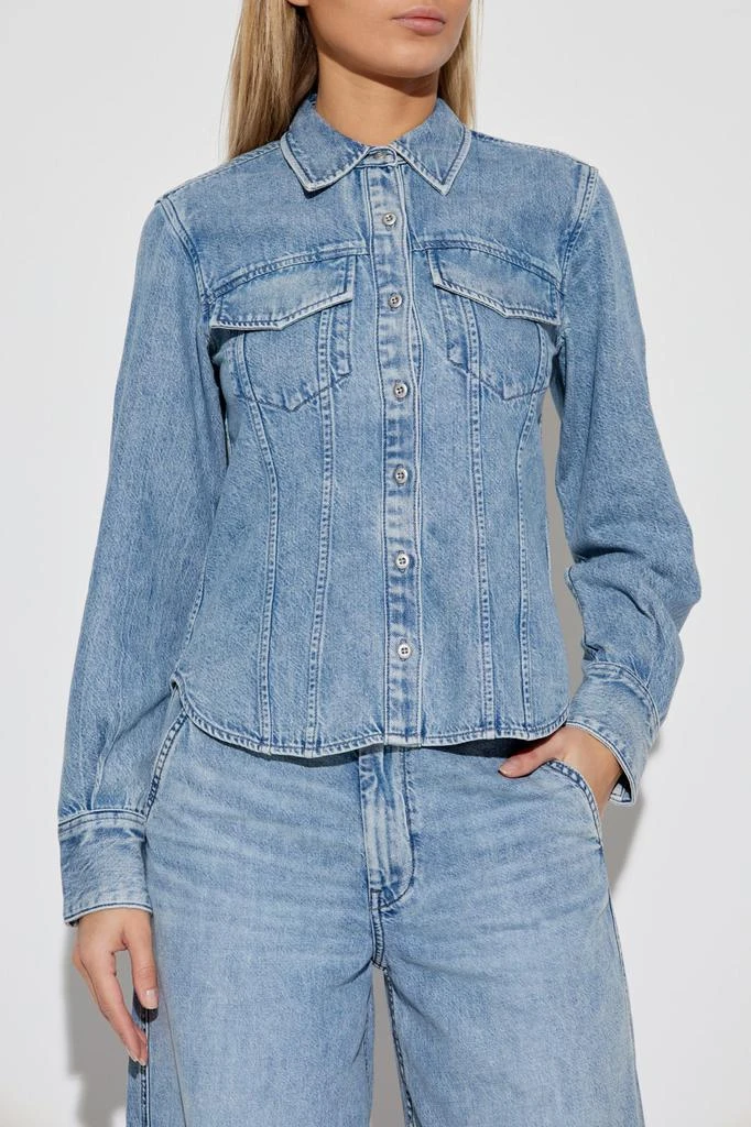 Rag & Bone Rag & Bone Classic Denim Button-Up Top 3