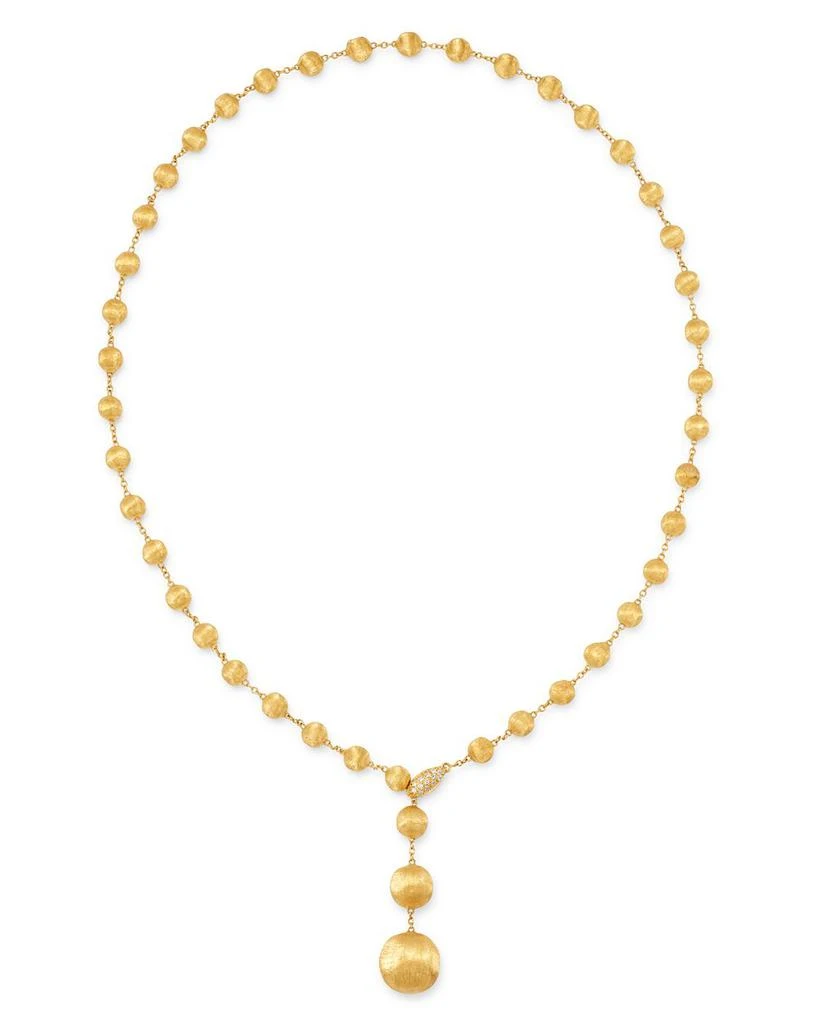 Marco Bicego 18K Yellow Gold Africa Diamond Y Necklace, 16.75" 3