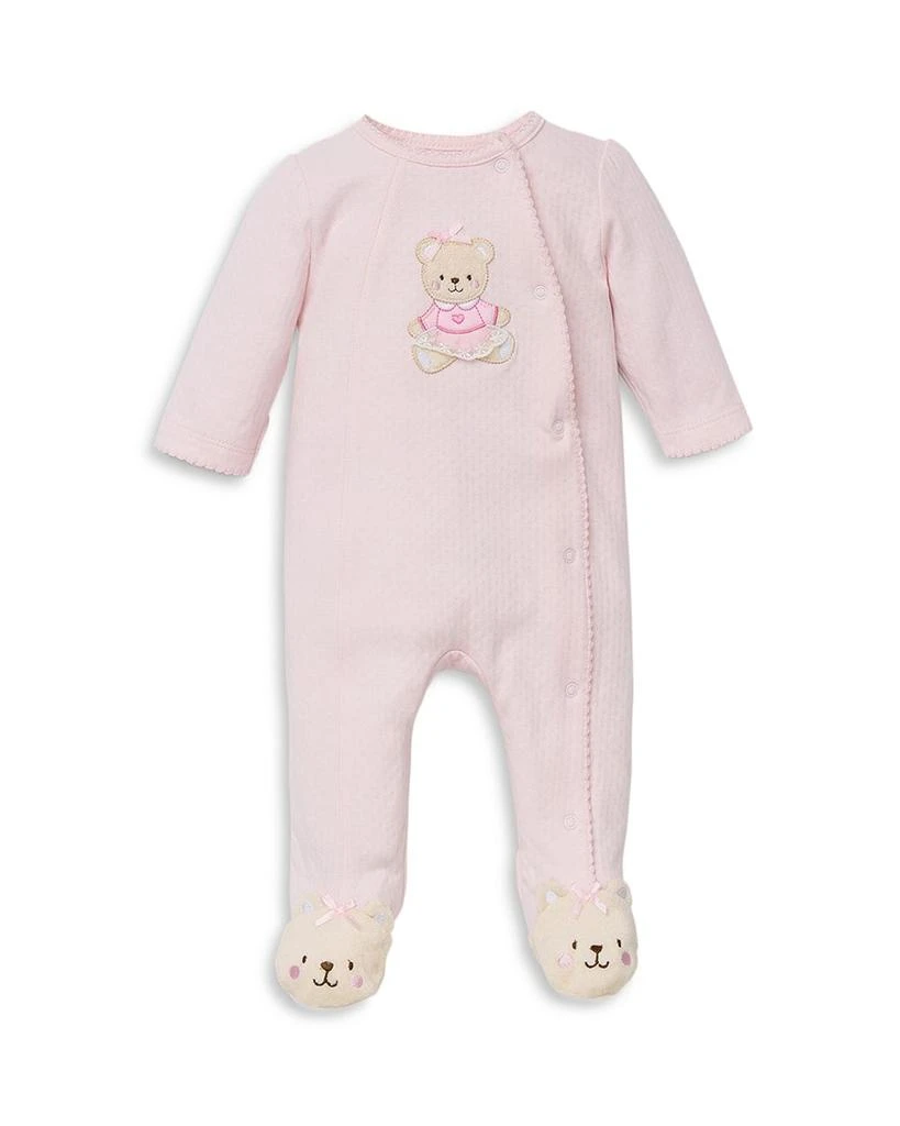 Little Me Girls' Sweet Bear Footie - Baby 1