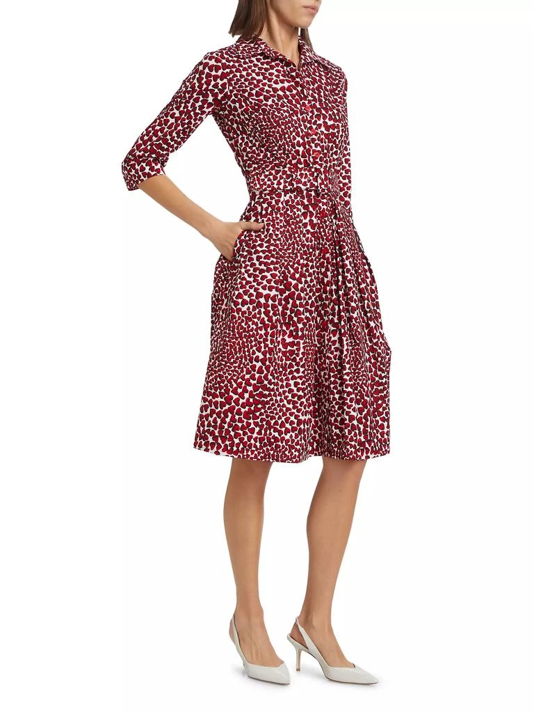 SAMANTHA SUNG Audrey Three-Quarter Sleeve Midi-Shirtdress 4