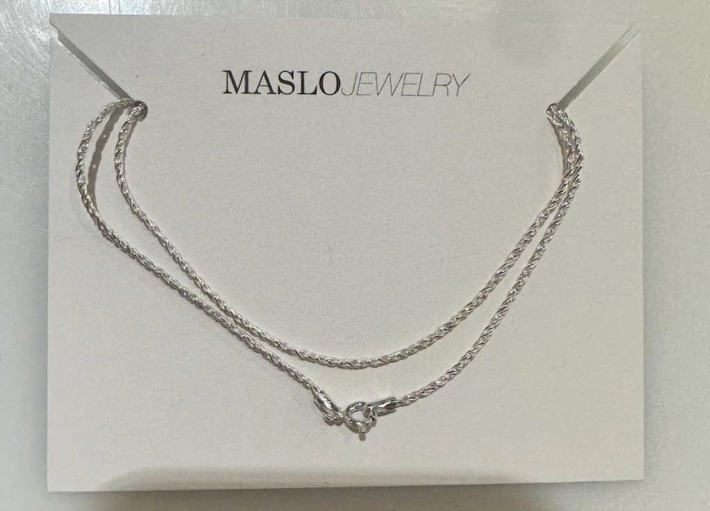 Maslo Jewelry Maslo Jewelry - Women
s Reverse Rope Chain Necklace 2