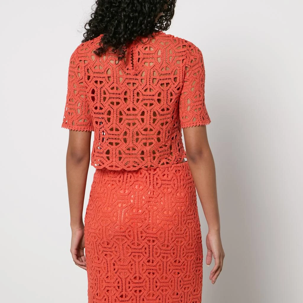 MAX&Co Morfeo Macramé Cotton-Blend Top 2