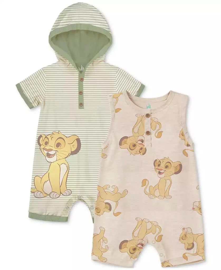 Disney Baby Boys Lion King Rompers, Pack of 2 1
