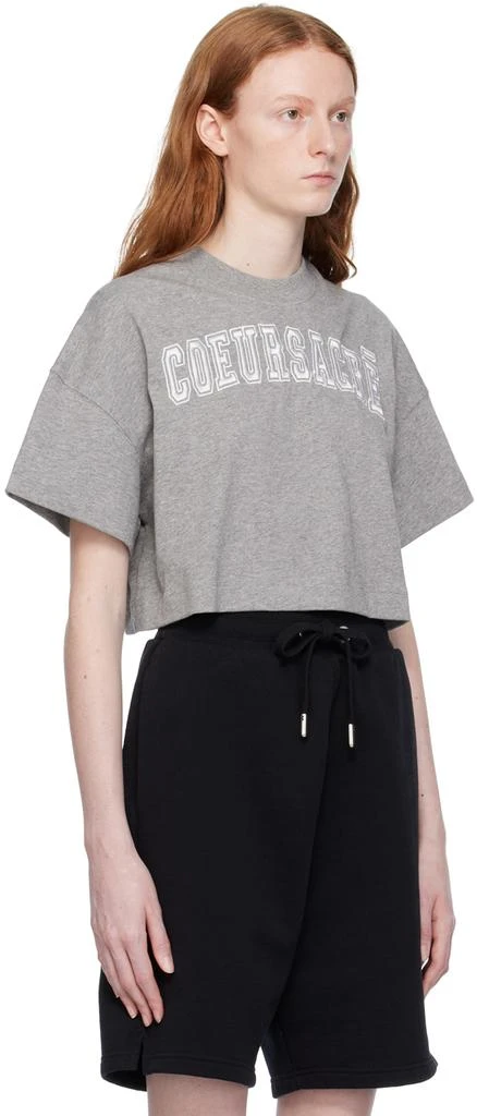 AMI Gray 'Coeur Sacré' T-Shirt 2