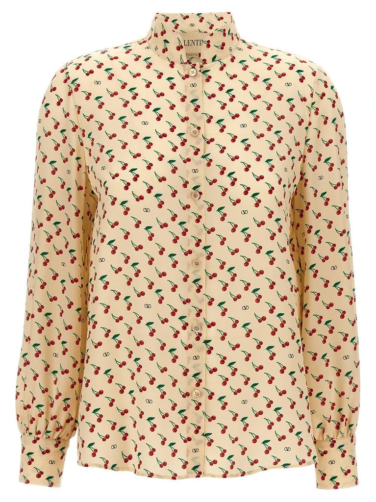Valentino Valentino Cherryfic All-Over Patterned Button-Up Shirt from Cettire