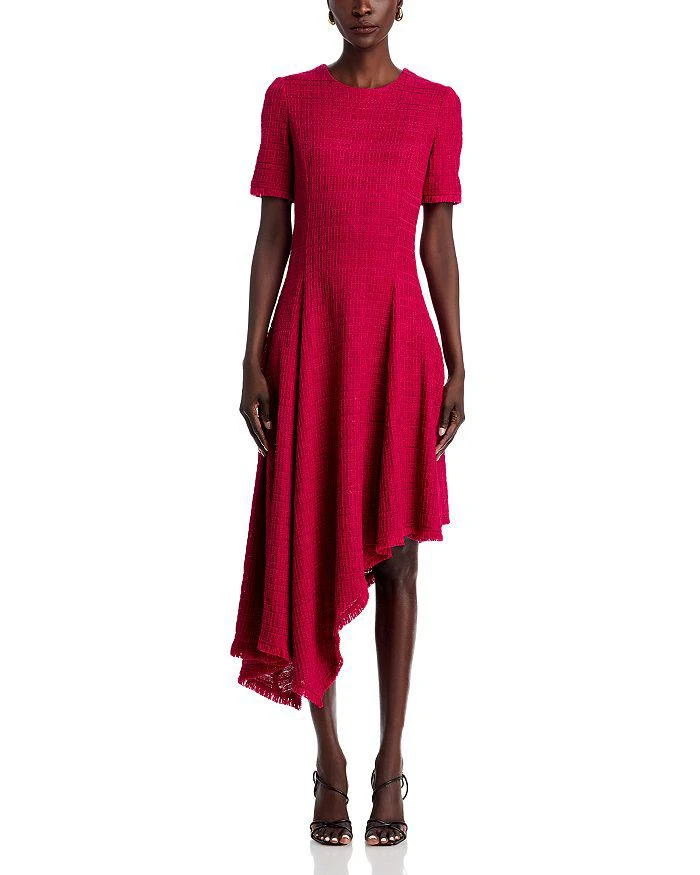 Misook Textured Fit 
Flare Midi Dress 7